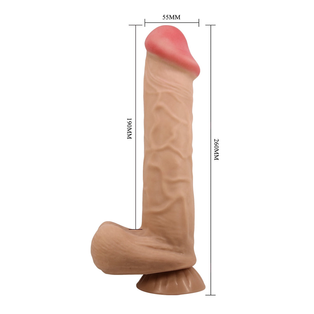 Pretty Love Mendel 10.2'' Realistic Dildo with Balls