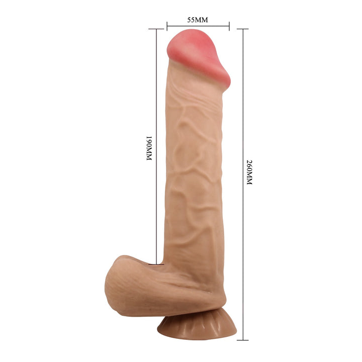 Pretty Love Mendel 10.2'' Realistic Dildo with Balls