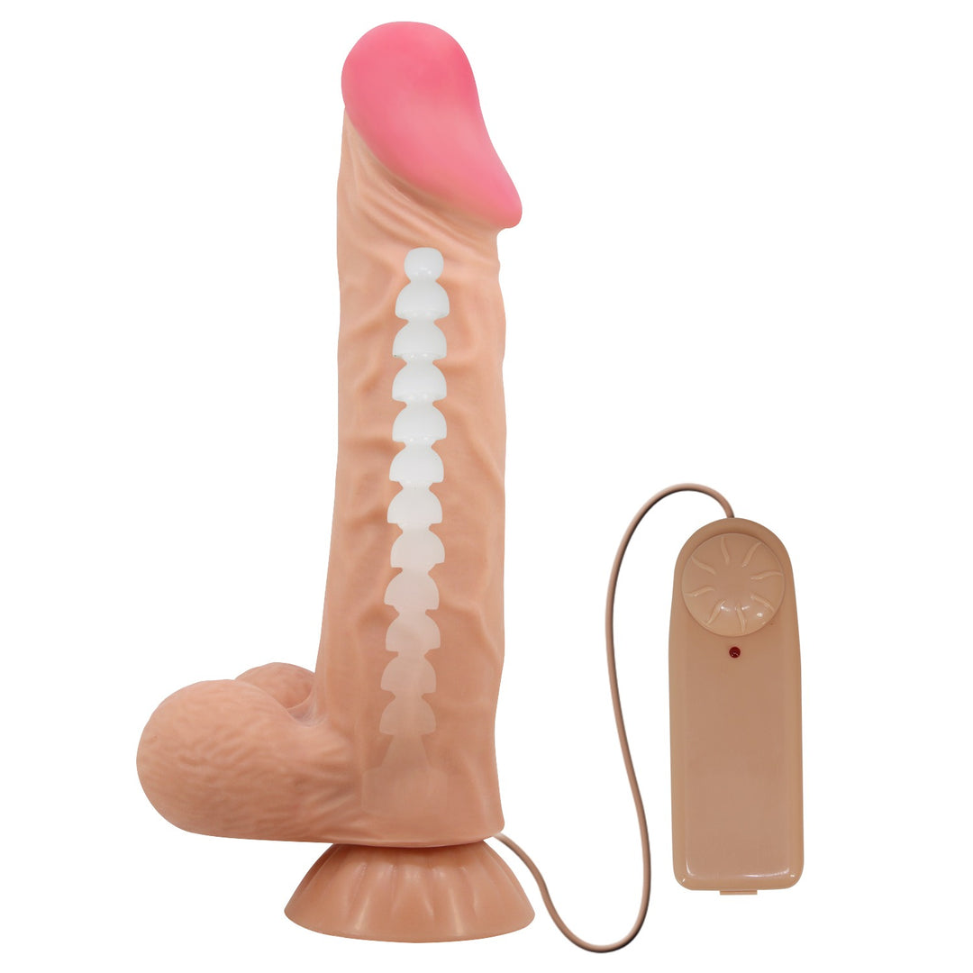 Pretty Love Buraq 9.4'' Vibrating Realistic Dildo with Balls