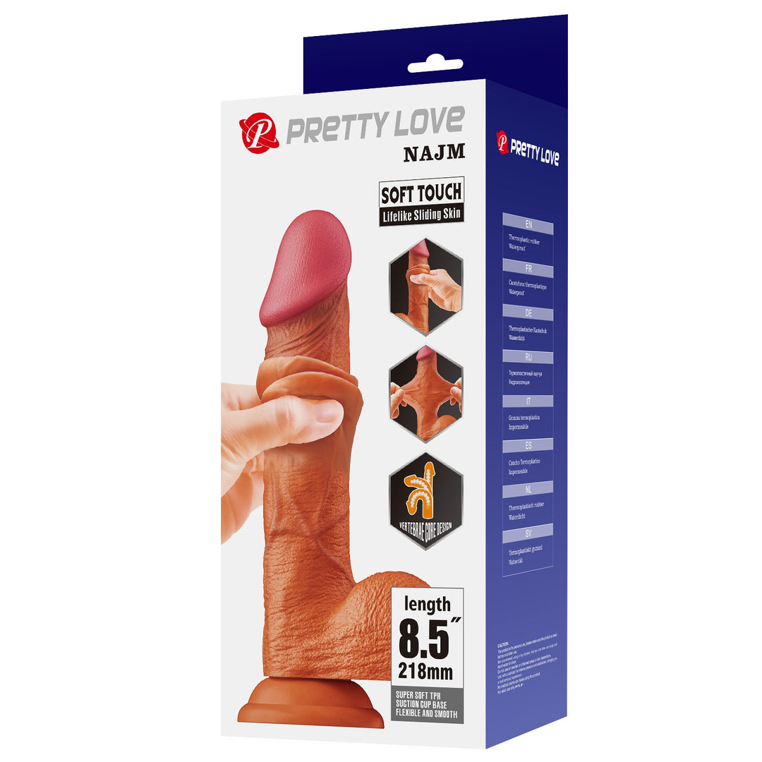 Pretty Love Najm 8.5" Sliding Skin Realistic Dildo