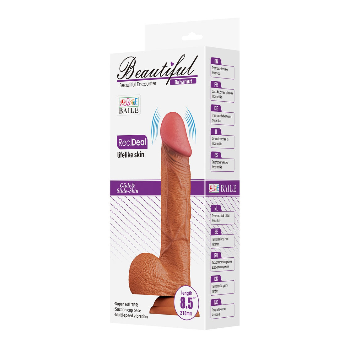 Beautiful Encounter Bahamut Vibrating 8.5" Realistic Dildo