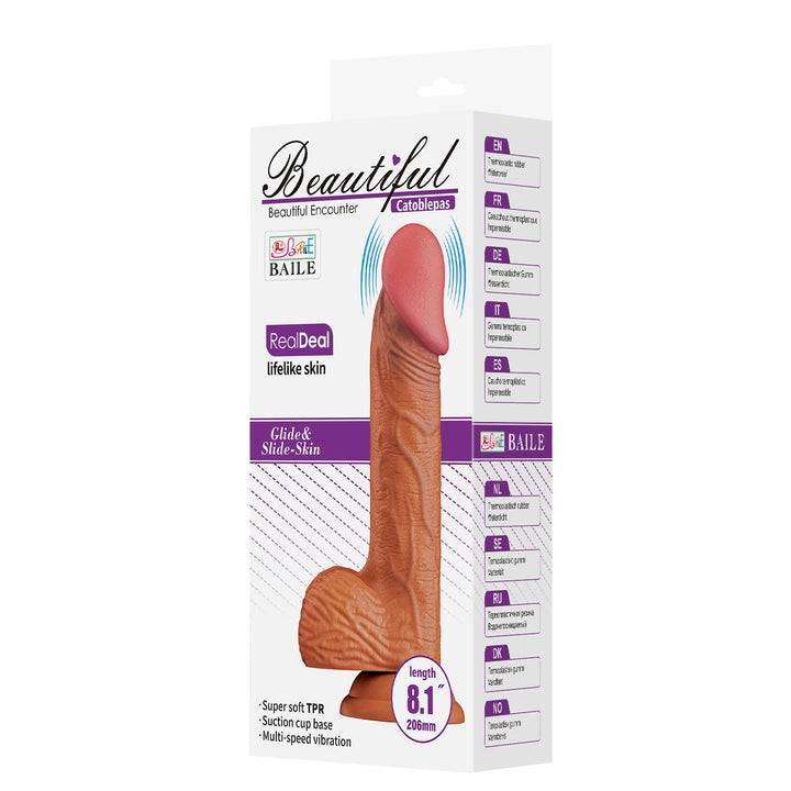 Beautiful Encounter Catoblepas  8.1" Realistic Vibrating Dildo