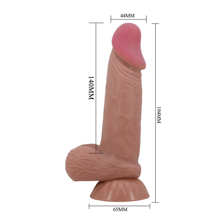 Pretty Love Zebulon 7.6'' Realistic Dildo with Balls