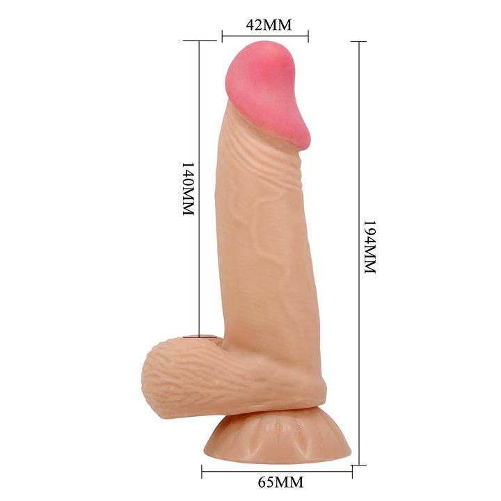 Pretty Love Duvall 7.6'' Realistic Dildo with Balls