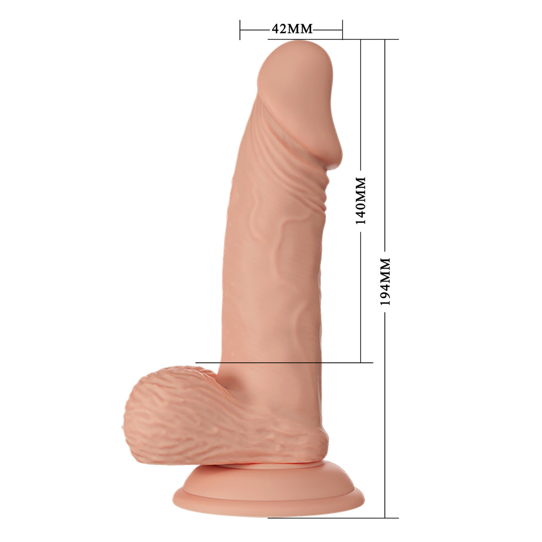 Pretty Love Zebulon 7.6'' Realistic Dildo with Balls