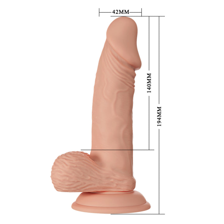 Pretty Love Zebulon 7.6'' Realistic Dildo with Balls