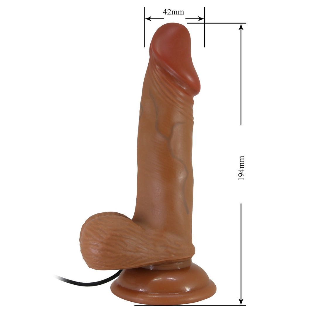 Beautiful Encounter Zebulon 7.6" Realistic Vibrating Dildo