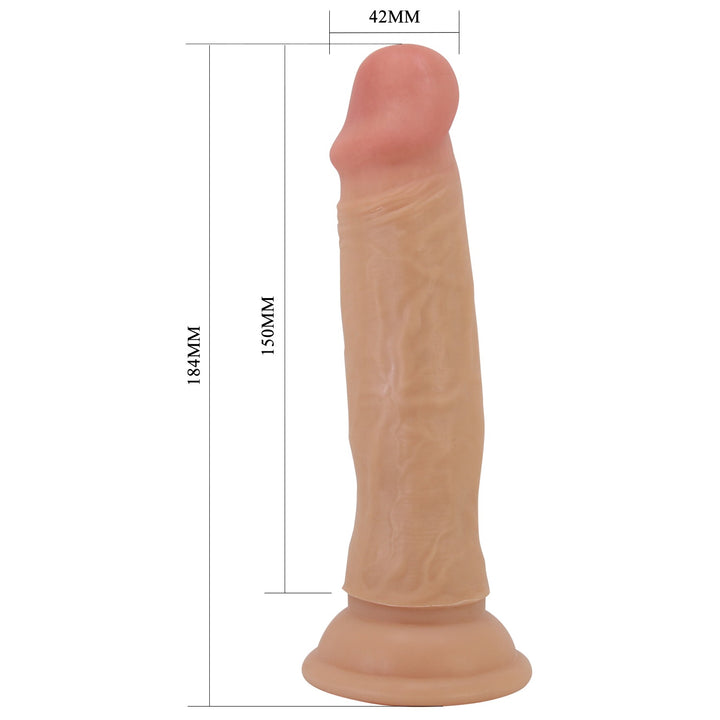 Pretty Love Quentin 7.2" Sliding Skin Realistic Dildo