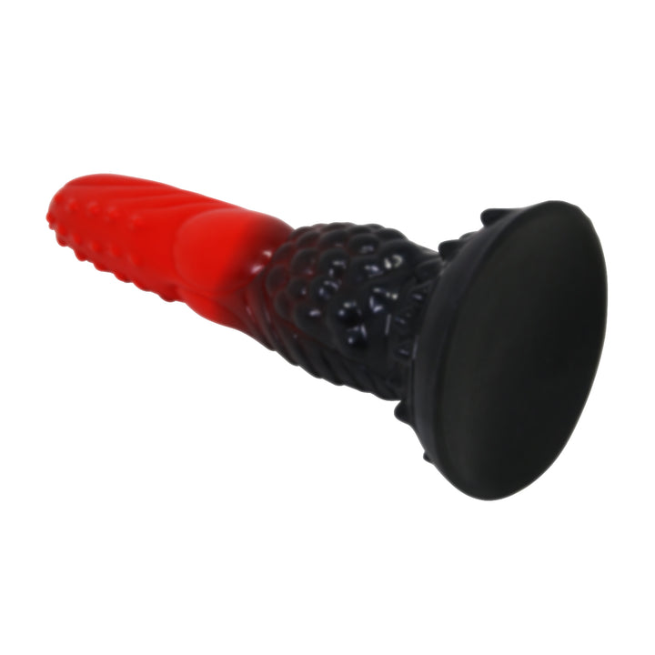 Power Monsters 9.6" Fire Dragon Rippled Silicone Dildo
