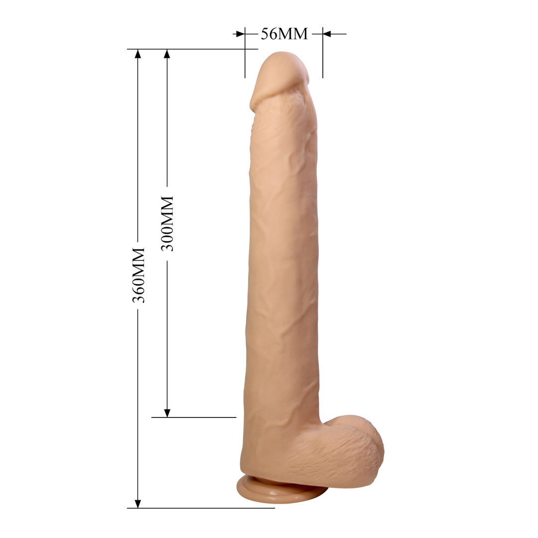 Pretty Love Dany 14.2" Lifelike Bendable Super Huge Fantasy Dildo