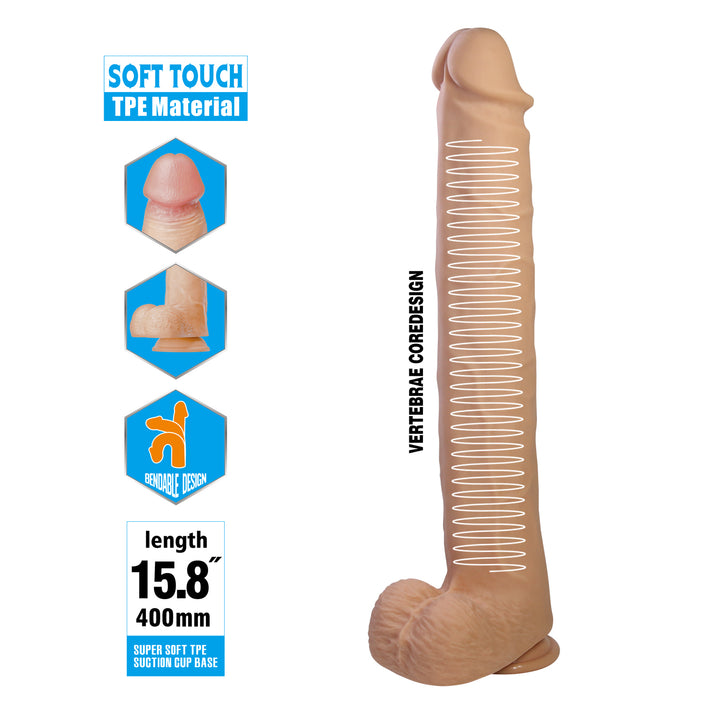 Pretty Love Pat Realistic 15.8" Dildo