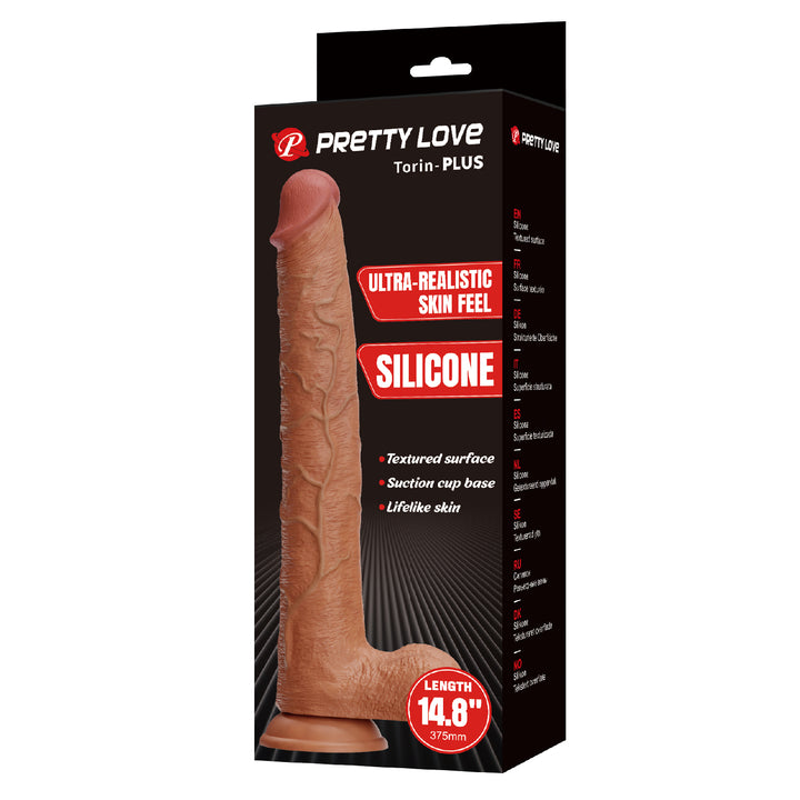 Pretty Love Torin 14.8" Ultra Realistic Silicone Dildo