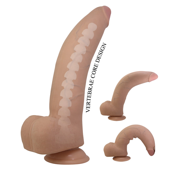 Pretty Love Quinlan 10.2" Sliding Skin Soft Touch Dildo