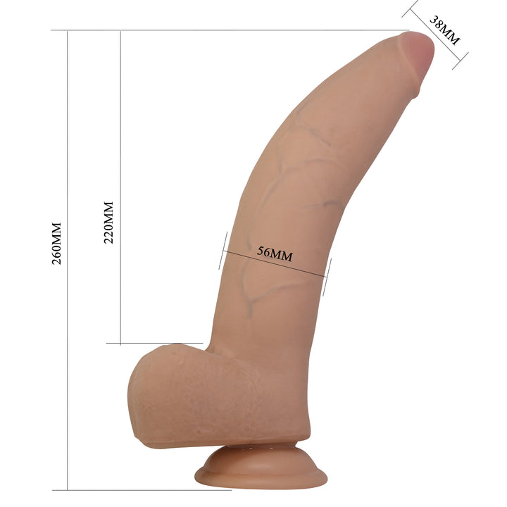 Pretty Love Quinlan 10.2" Sliding Skin Soft Touch Dildo