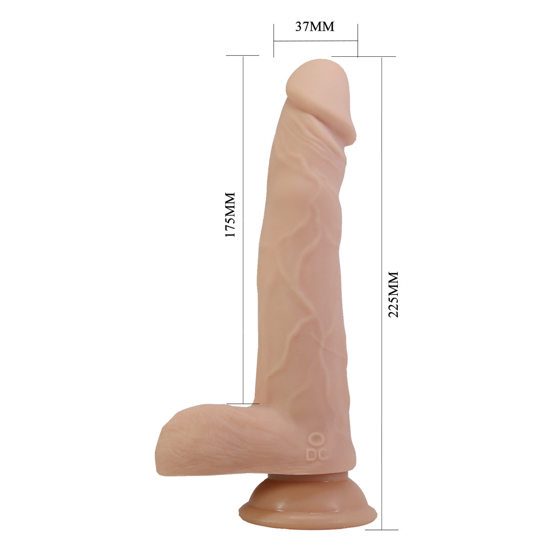 Pretty Love Davey Thrusting & Rotating 8.9" Dildo with Remote Control