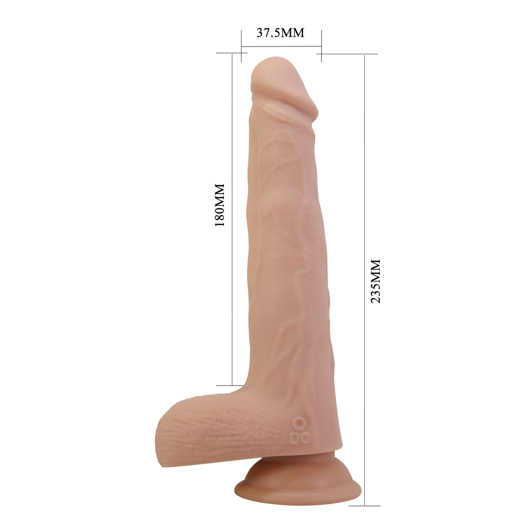 Pretty Love Miles Thrusting & Rotating 9.3" Realistic Dildo with Remote Control