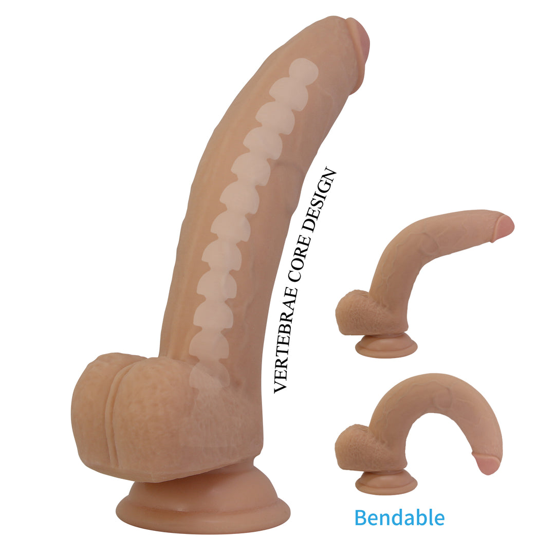 Pretty Love Ercument 7.1" Soft Touch Sliding Skin Dildo