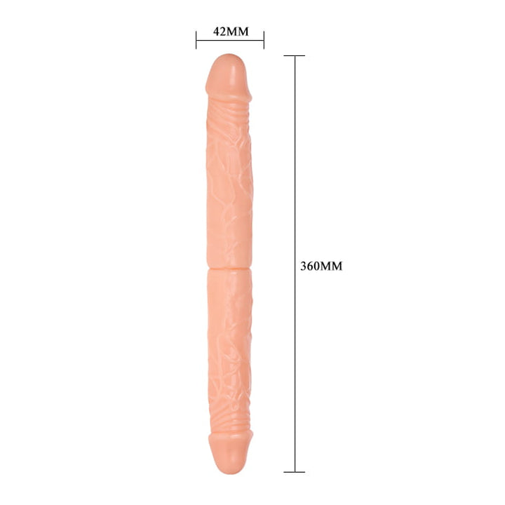 Baile Double Dones 14'' Double Ended Dildo - Light