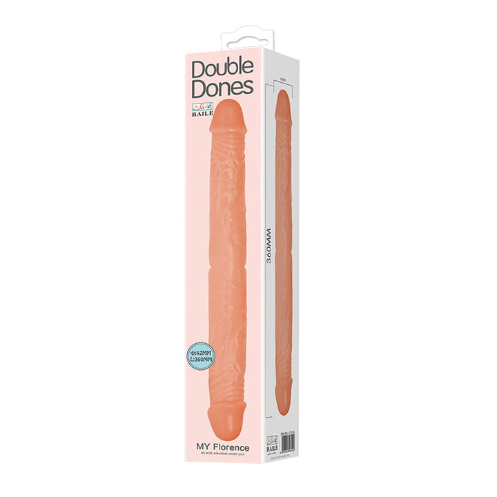 Baile Double Dones 14'' Double Ended Dildo - Light