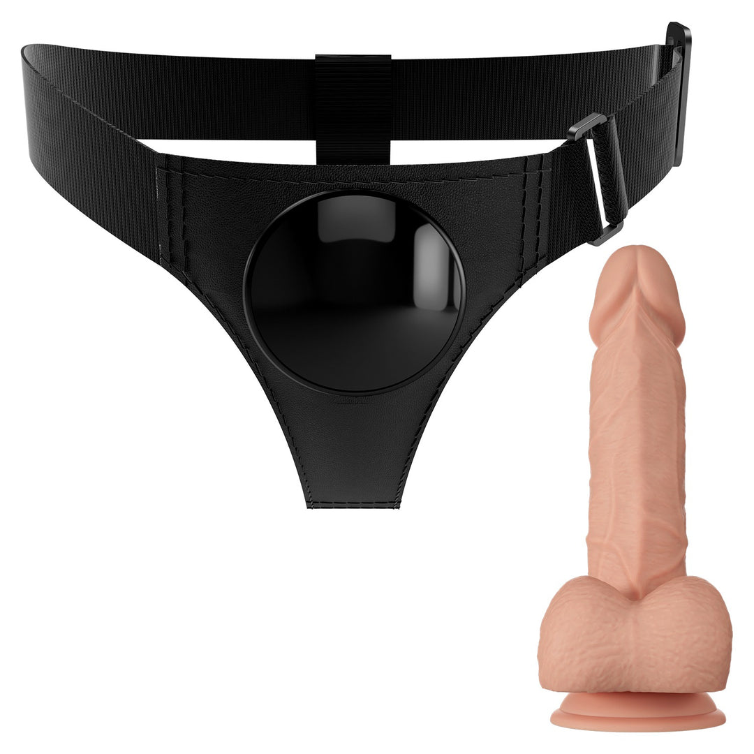 Pretty Love Jerry Universal Strap-On Harness with 7.6" Dildo - Strap On - Australia - Sexy Devil