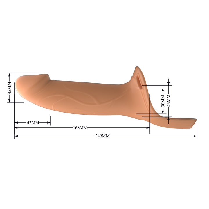 Pretty Love Landon Universal Strap-On Harness with 6.6" Dildo