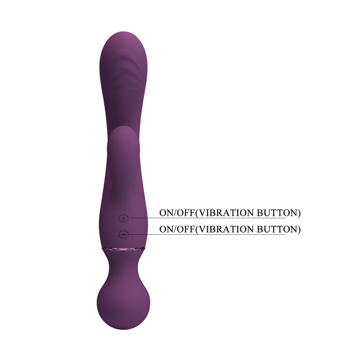 Pretty Love All Rounder Double Head Rabbit Vibrator & Wand