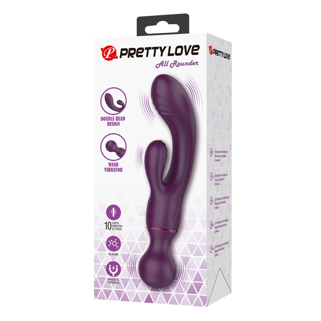 Pretty Love All Rounder Double Head Rabbit Vibrator & Wand