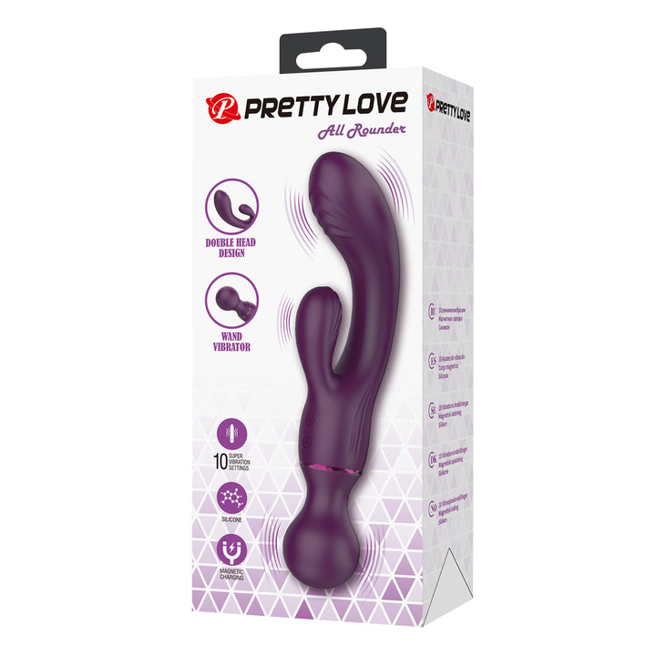Pretty Love All Rounder Double Head Rabbit Vibrator & Wand
