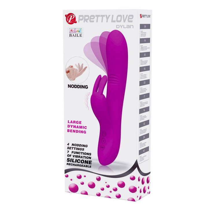 Pretty Love Dylan Rechargeable Nodding Rabbit Vibrator