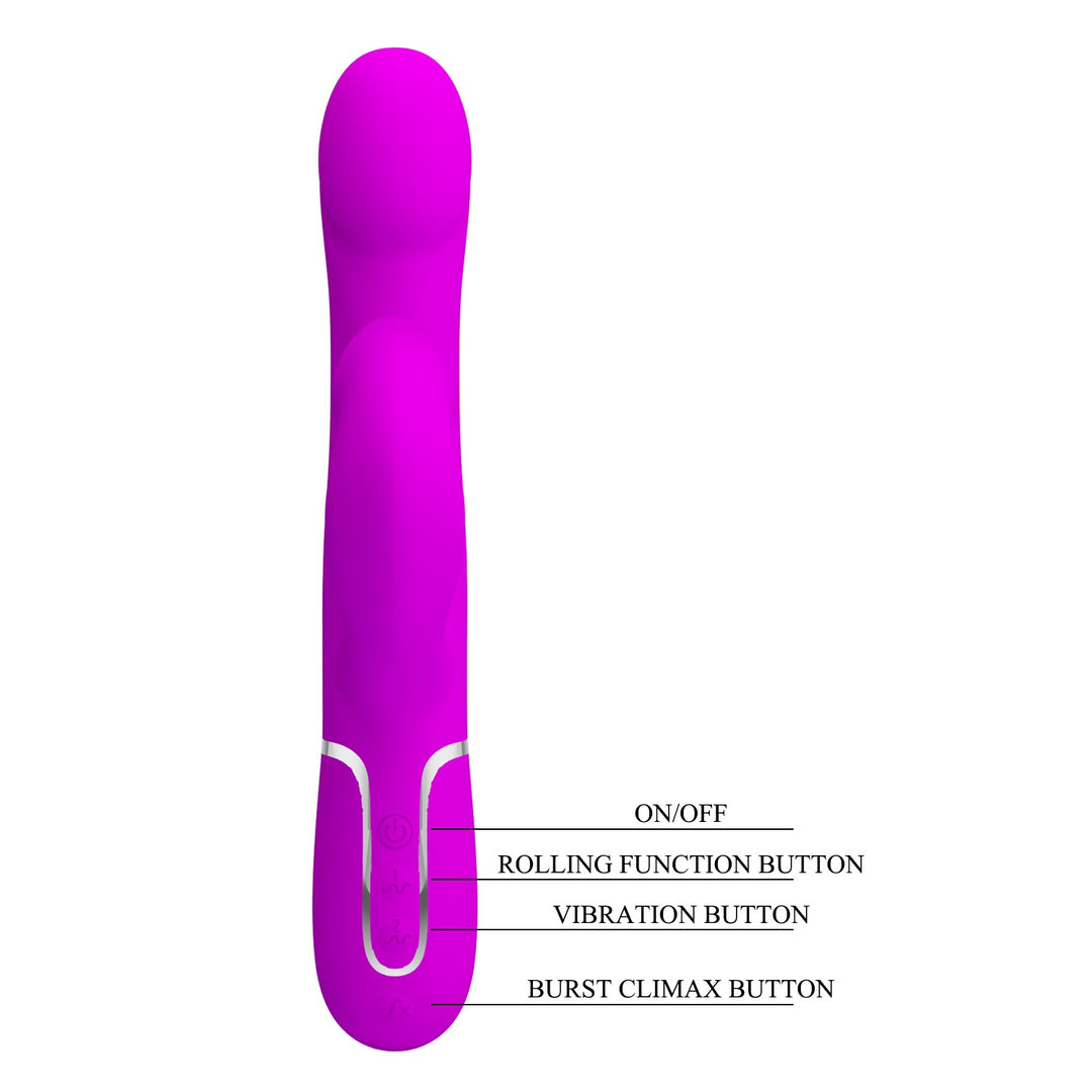 Pretty Love Twinkled Tenderness Rolling Rabbit Vibrator - Falin