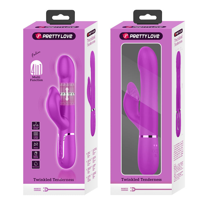 Pretty Love Twinkled Tenderness Rolling Rabbit Vibrator - Falin