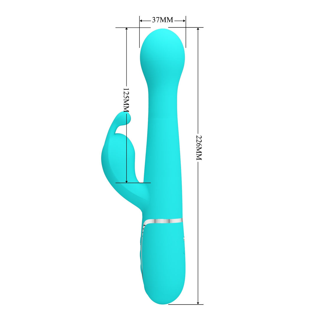 Pretty Love Twinkled Tenderness Thrusting & Rotating Rabbit Vibrator - Dejon