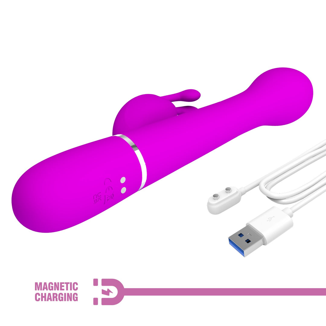 Pretty Love Twinkled Tenderness Thrusting & Rotating Rabbit Vibrator - Dejon