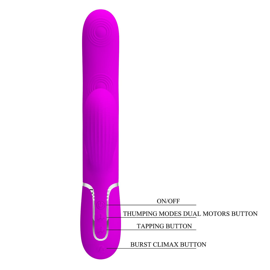 Pretty Love Twinkled Tenderness Thumping Rabbit Vibrator - Perdita