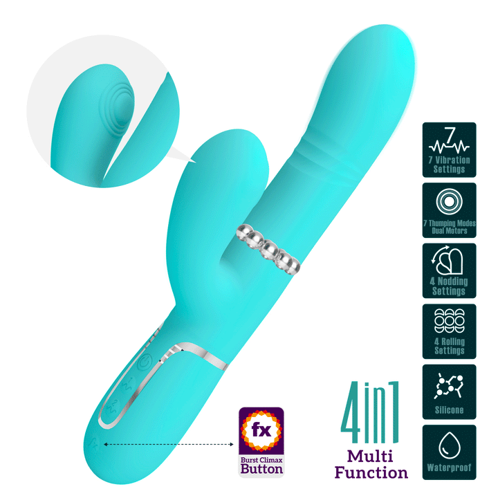 Pretty Love Mariana Thumping & Nodding Vibrating Rabbit Vibrator