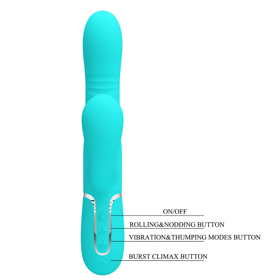 Pretty Love Mariana Thumping & Nodding Vibrating Rabbit Vibrator