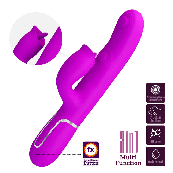 Pretty Love Twinkled Tenderness Thumping Rabbit Vibrator - Gigi