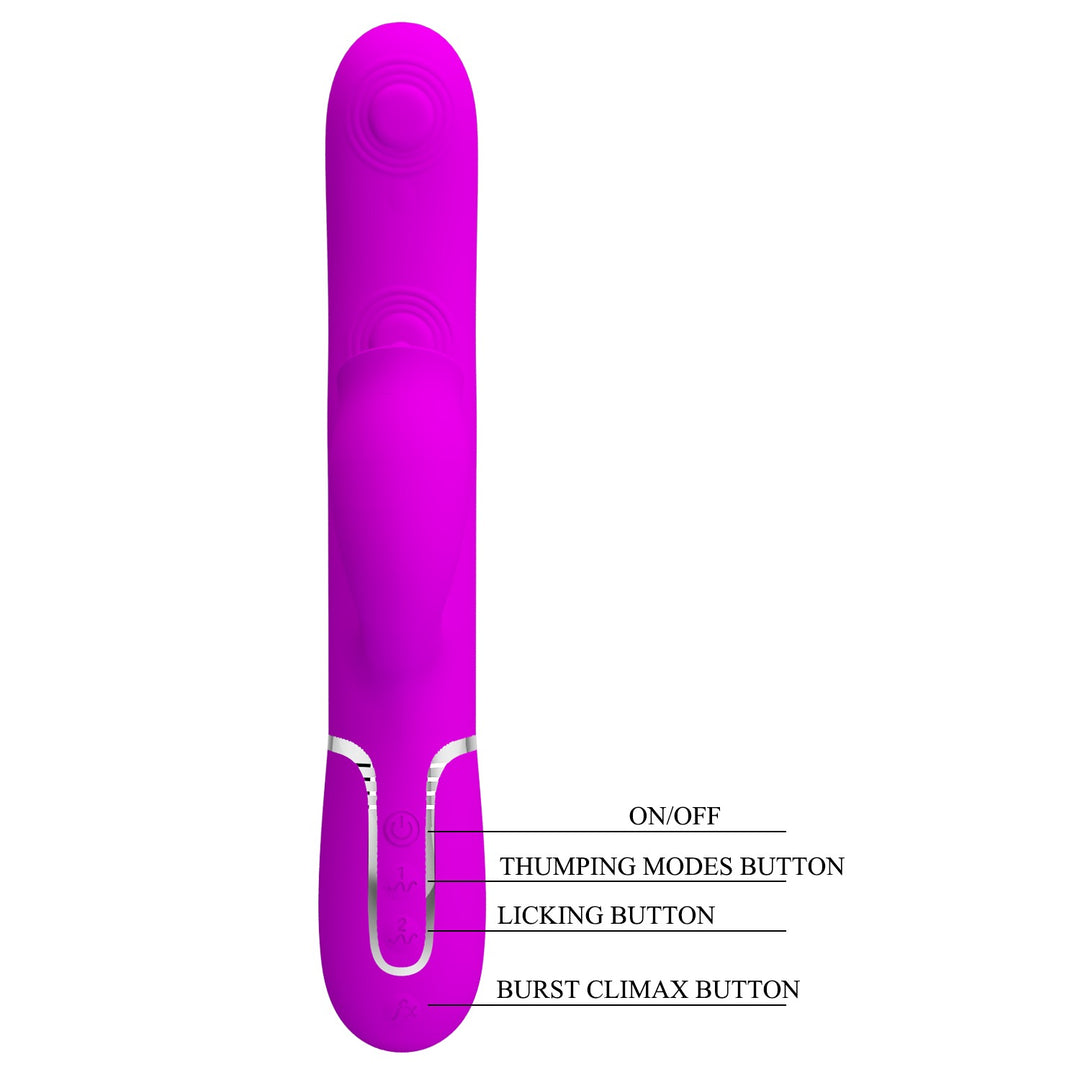 Pretty Love Twinkled Tenderness Thumping Rabbit Vibrator - Gigi