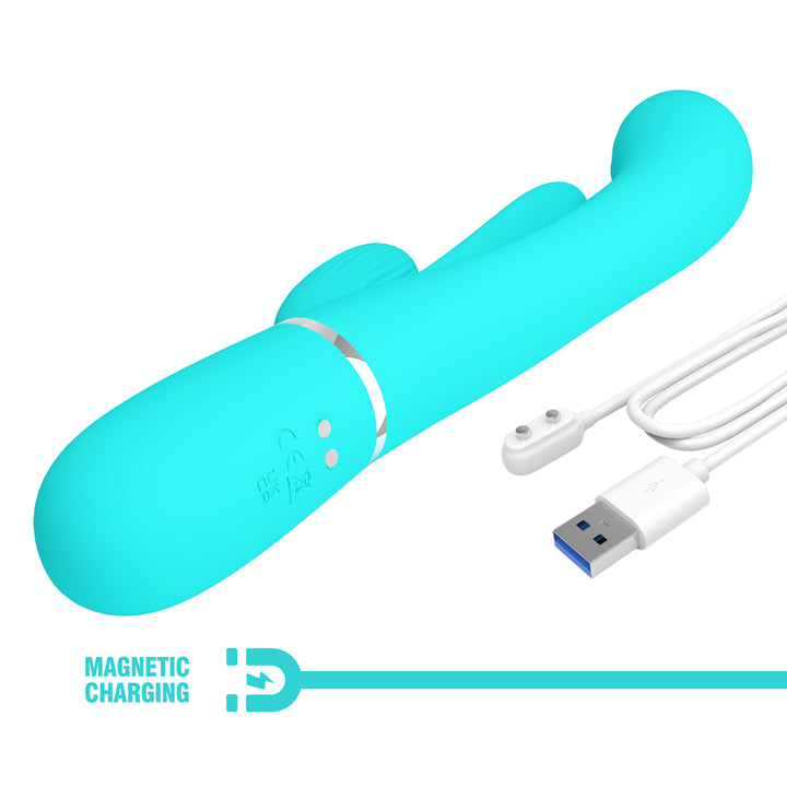 Pretty Love Twinkled Tenderness Thumping & Licking Rabbit Vibrator - Shania