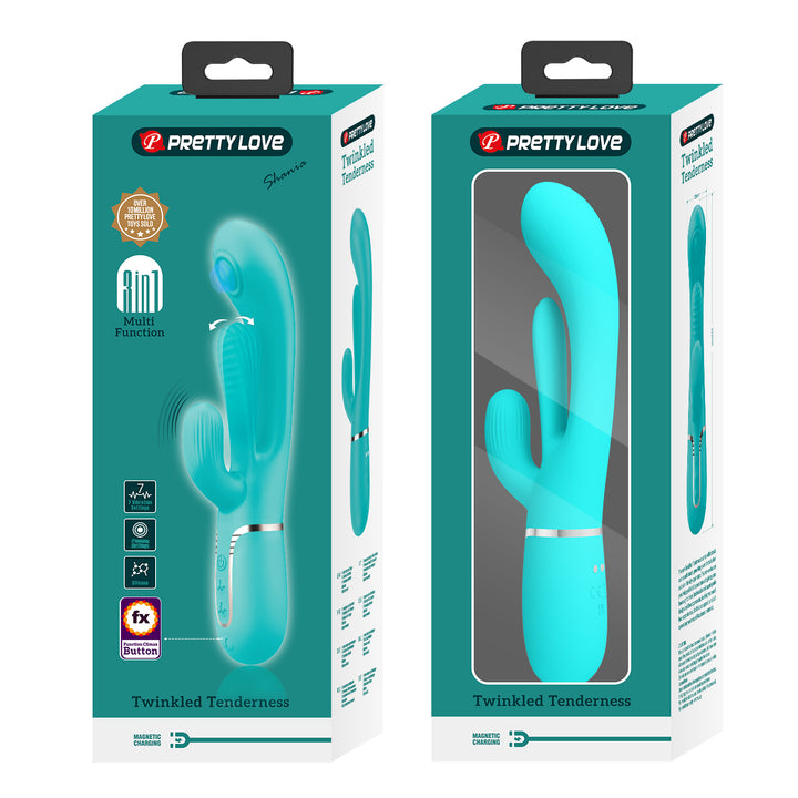 Pretty Love Twinkled Tenderness Thumping & Licking Rabbit Vibrator - Shania