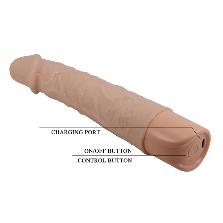 Pretty Love Leander 7.9" Realistic Rechargeable Vibrator