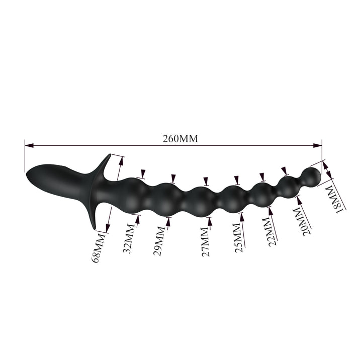 Pretty Love Rigdon 10" Vibrating Power Anal Beads