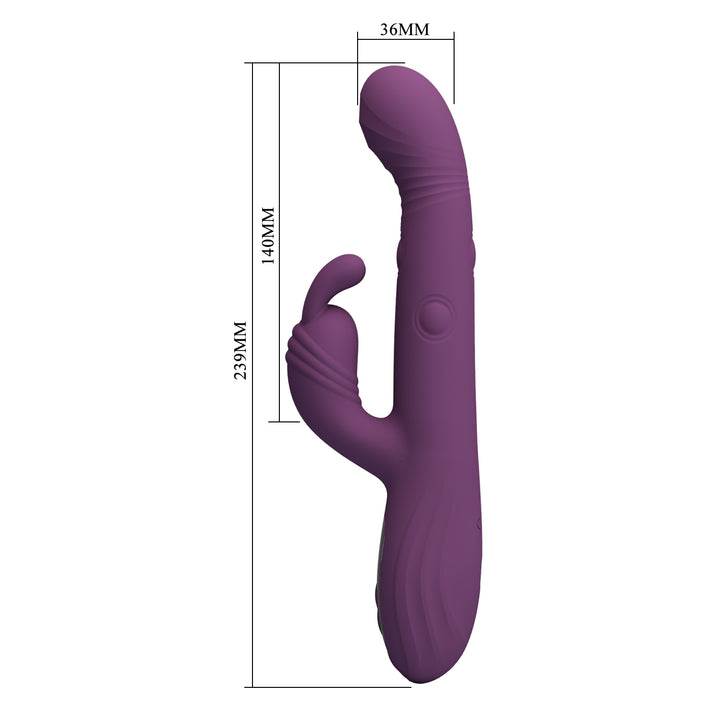 Pretty Love Rechargeable Thumping & Nodding Rabbit Vibrator