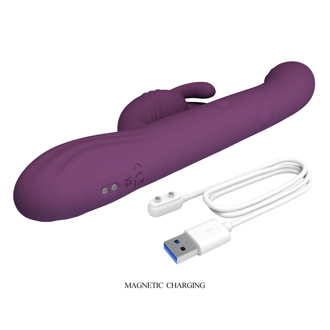 Pretty Love Rechargeable Thumping & Nodding Rabbit Vibrator