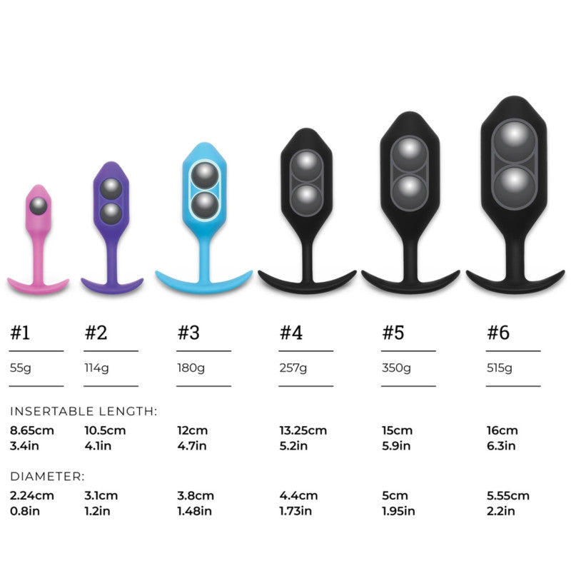 b-Vibe Weighted Snug Plug 6 - Butt Plug - Australia - Sexy Devil