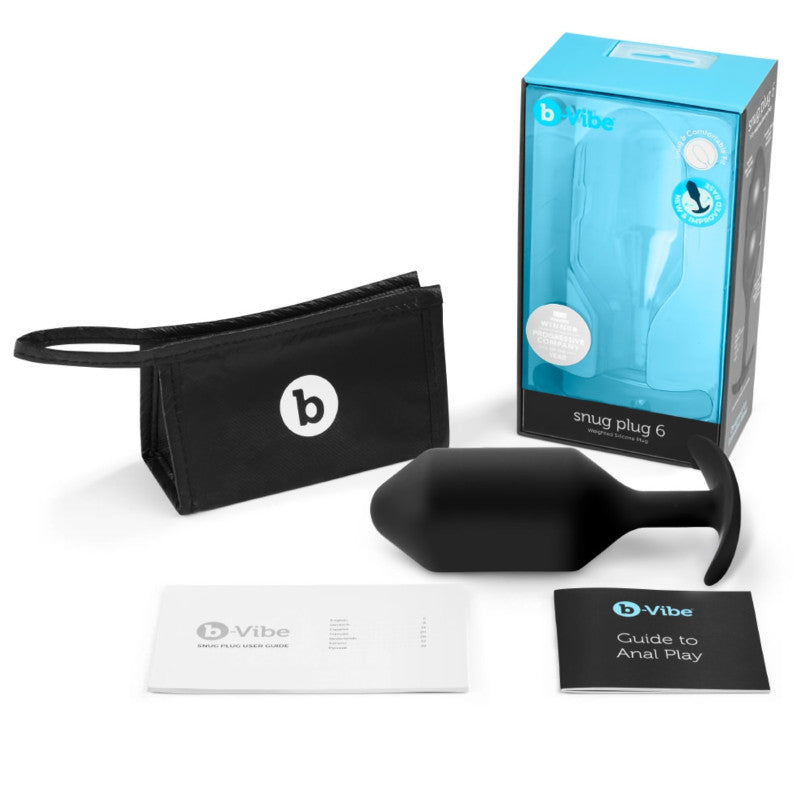 b-Vibe Weighted Snug Plug 6 - Butt Plug - Australia - Sexy Devil