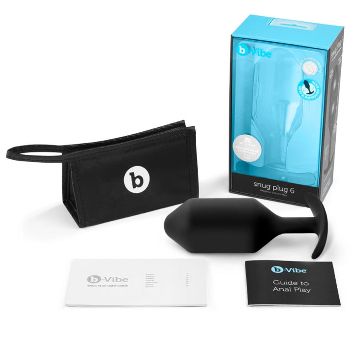 b-Vibe Weighted Snug Plug 6 - Butt Plug - Australia - Sexy Devil