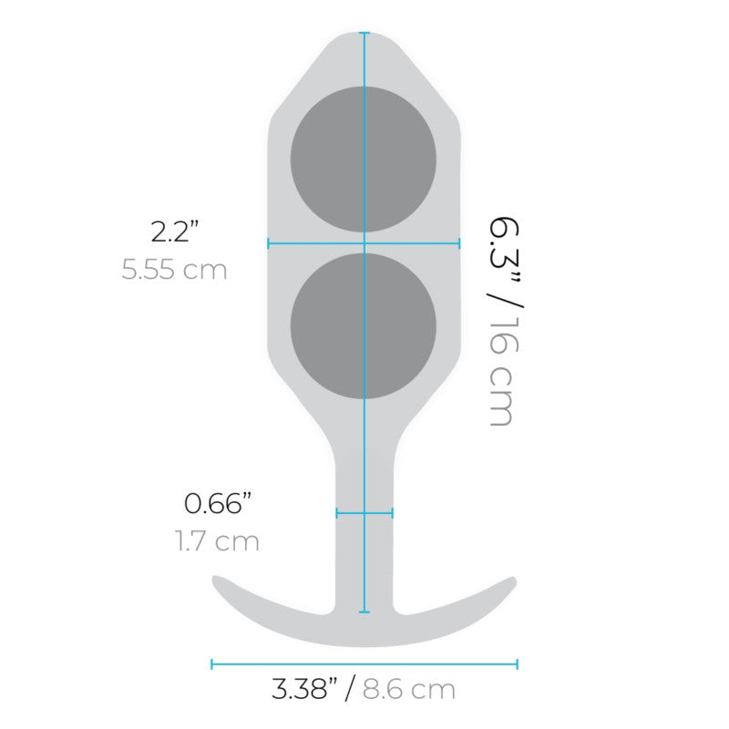 b-Vibe Weighted Snug Plug 6 - Butt Plug - Australia - Sexy Devil