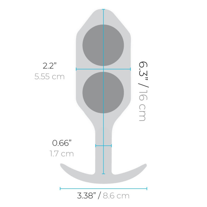 b-Vibe Weighted Snug Plug 6 - Butt Plug - Australia - Sexy Devil