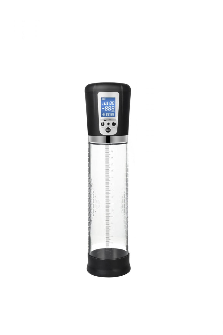 Passion Pump Rechargeable LCD Display Automatic Penis Pump - Clear